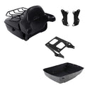 Black King Trunk Pad Mount Rack Docking Kit Fit For Harley Cvo Road Glide 14-26