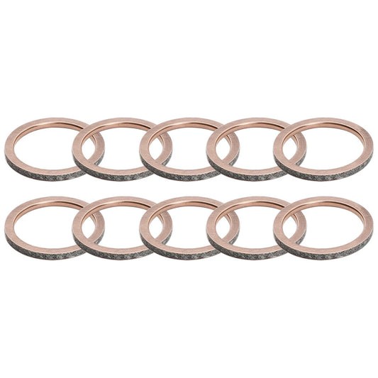 10PC Exhaust Pipe Gasket Yamaha YZF-R1/R1S/R1M 15-21 FZ10 17-18 MT-10 18-21