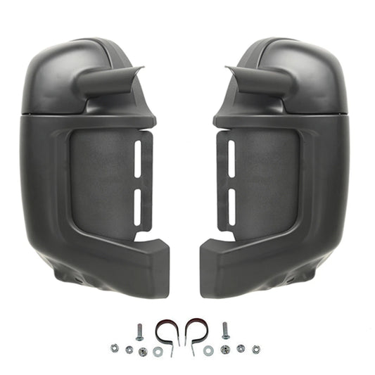 Matte Black Lower Vented Leg Fairings Glove Box For Harley Street Electra Glide