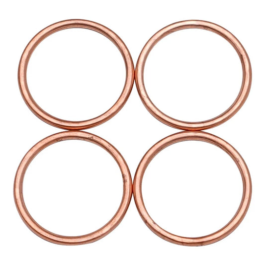 4 Pcs Motorcycle Exhaust Pipe Gasket 36x30x2.5 MM