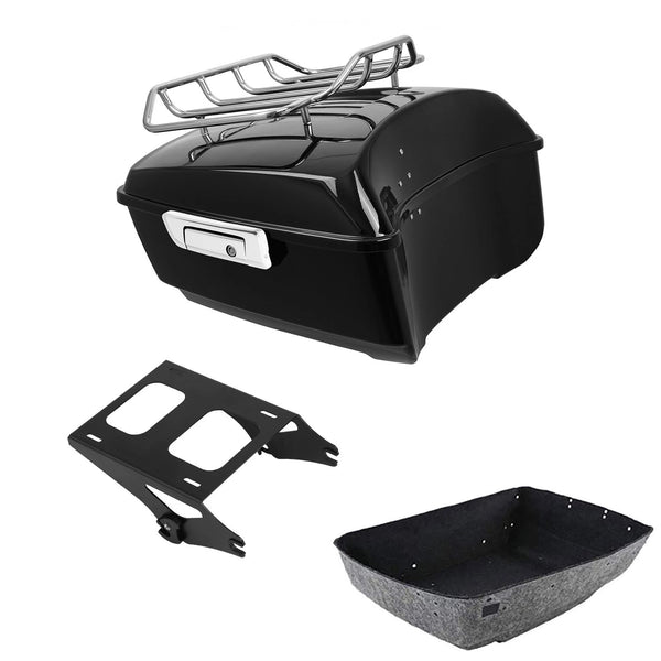 King Trunk Luggage Rack Two-Up Mount Fit For Harley Cvo Street Glide 2014-2026