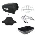 Matte King Trunk Backrest Rack Mount Fit For Harley Road King Glide 2009-13