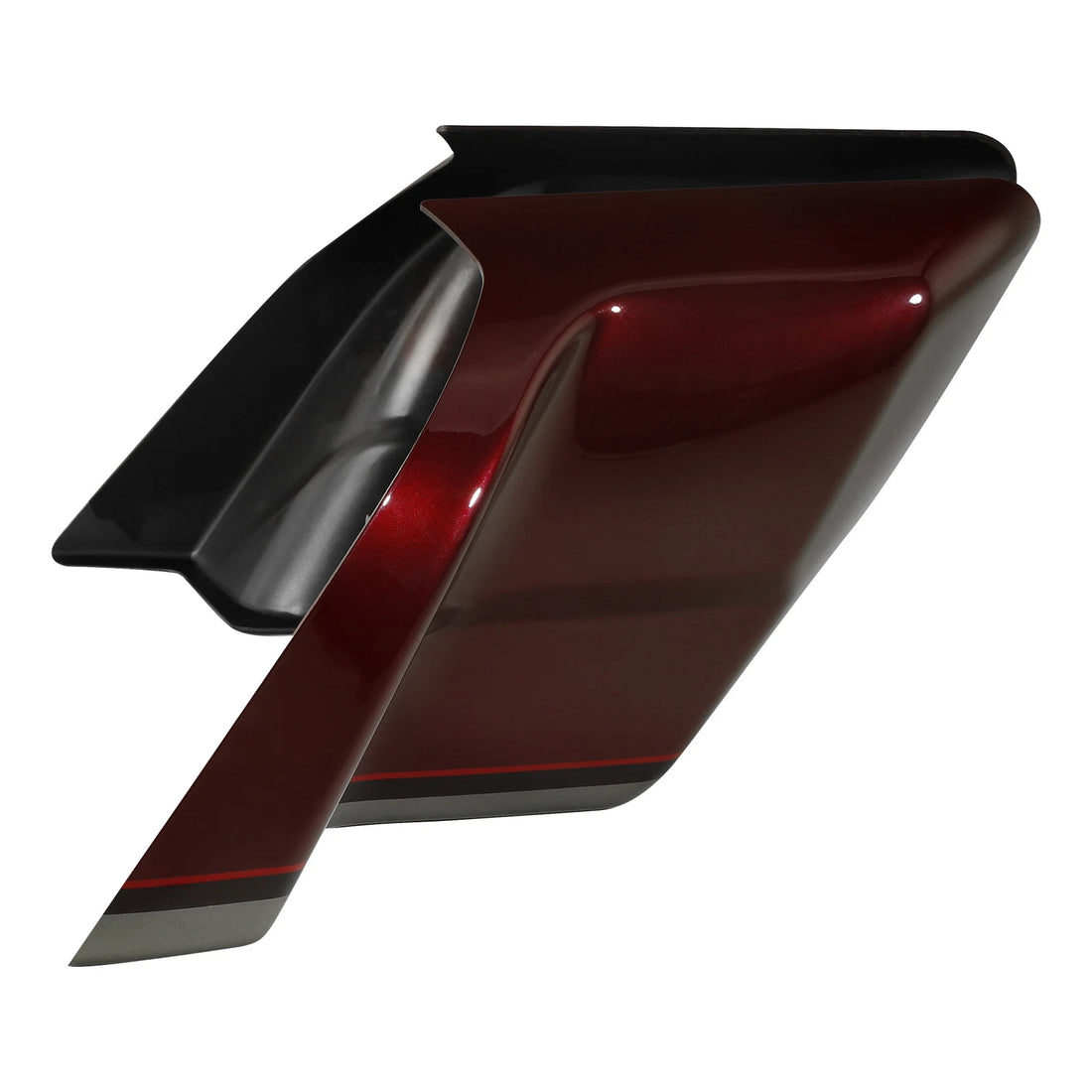 Stretched Side Covers Fit For Harley Street Glide 14-24 Black Forest & Wineberry