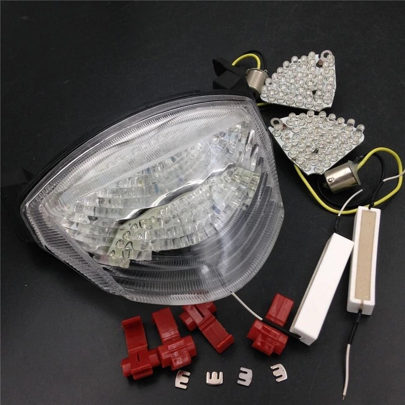 LED Tail Light Integrated Turn Signal Clear Fit For 2005 2006 Suzuki GSXR1000 K5