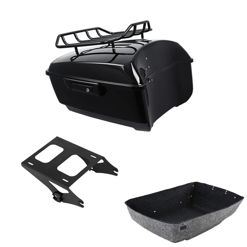 King Trunk Luggage Rack Mount Rack Fit For Harley Touring Electra Glide 14-2026