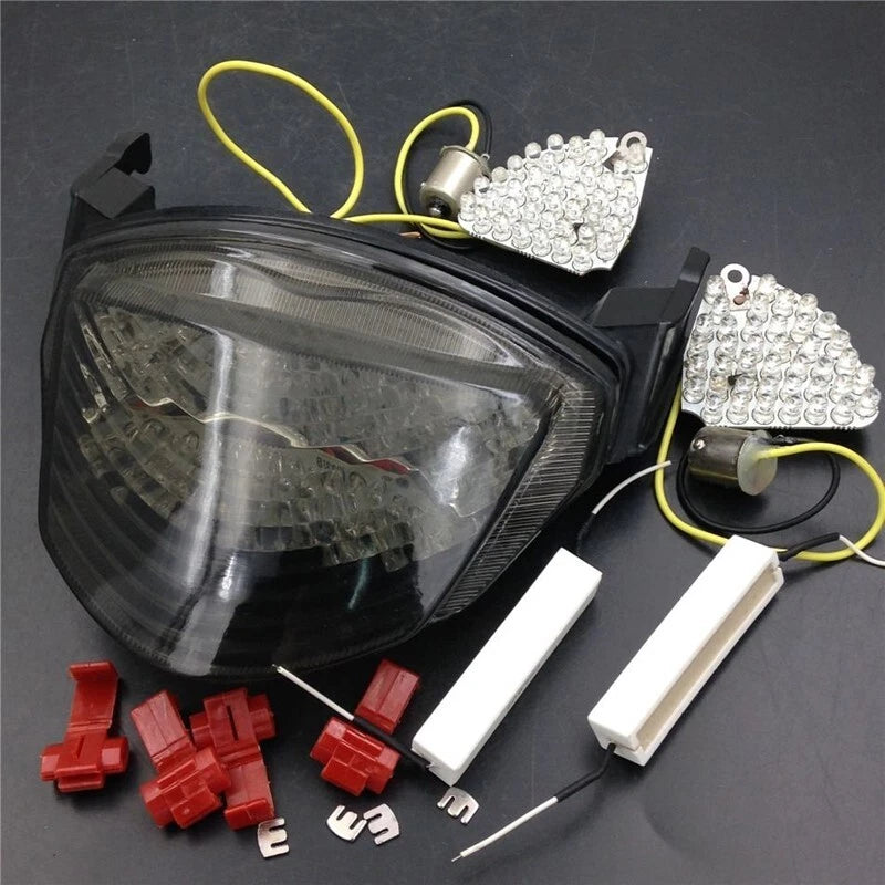 Tail Light LED Smoke Integrated Turn Signal Fit For Suzuki GSXR1000 2005-2006 K5