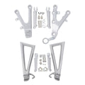 Driver & Passenger Footpegs Footrest Peg Bracket Fit For Yamaha Yzf R6 2006-2016