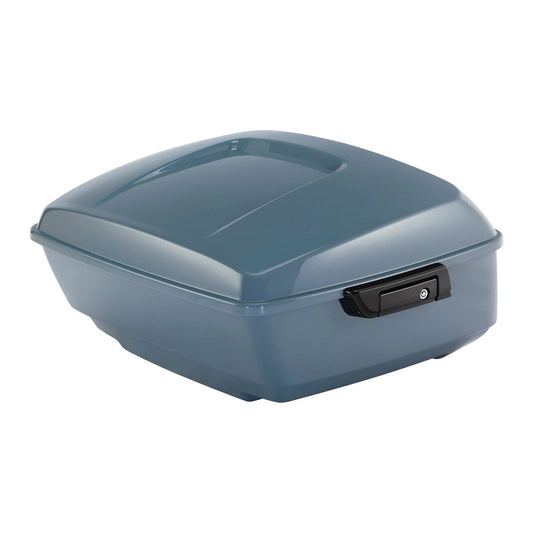 King Trunk Fit For Harley Cvo Street Road Glide 2014-25 Sharkskin Blue Firestorm