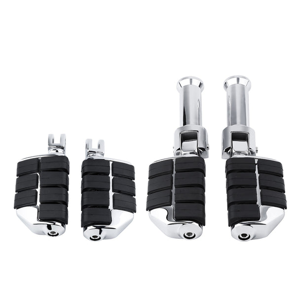 Driver & Passenger Footpegs Mount Bracket Fit For Harley Fat Street Bob 2018-25