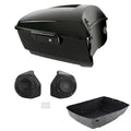 Black King Trunk 6.5" Speakers Pod Fit For Harley Touring Cvo Road Glide 14-2026