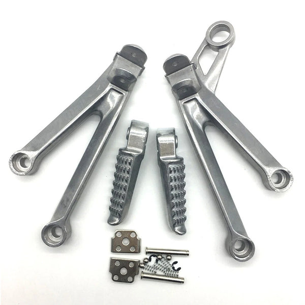 Silver Passenger Rear Foot Peg Bracket Fit for Kawasaki Ninja ZX10R 2004 2005