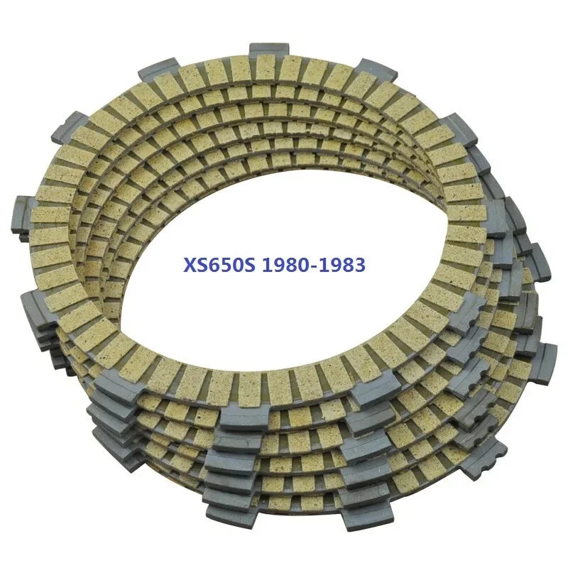 6Pcs Motocycle Friction Clutch Plates for Yamaha XS650 XS650S 1980-1983