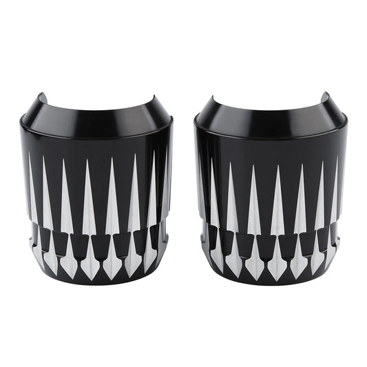 Lower Fork Slider Covers Fit For Harley Touring Road King Glide 1984-2013 Black