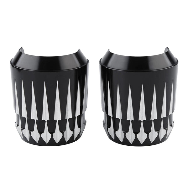 Lower Fork Slider Covers Fit For Harley Touring Road King Glide 1984-2013 Black
