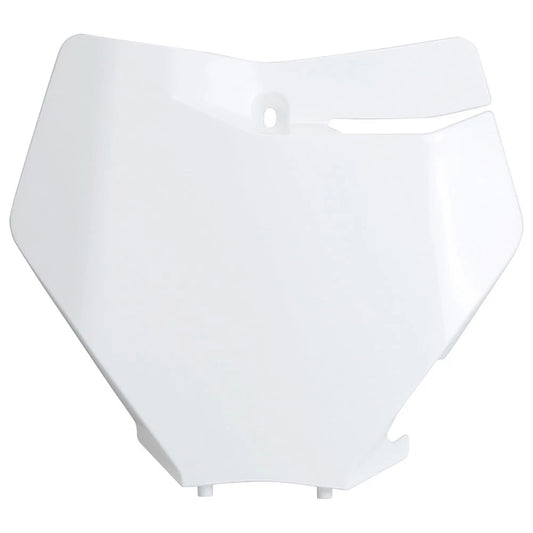 UFO Front Number Plate 2020 White For KTM 350 XC-F 2019-2022