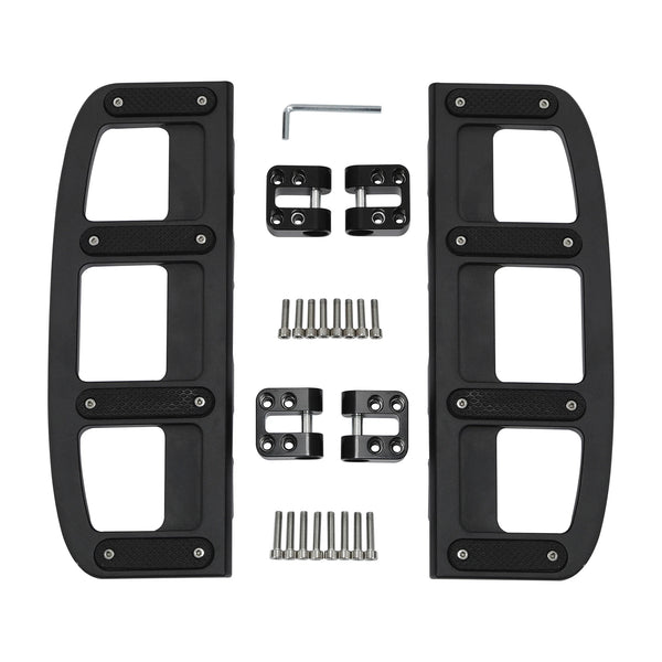 Matte Black Driver Footboard Floorboard Fit For Harley Street Road Glide 2009-24