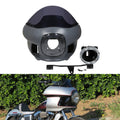 7" Headlight Upper Fairing Cowl Mount Fit For Harley Dyna Street Bob Wide Glide
