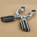 1 1/4" 32mm Adjustable Short Angle Highway Footpeg Foot Pegs For Harley Touring