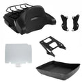 Chopped Trunk Backrest Pad Mounting Rack Docking Fit For Harley Road Glide 14-26