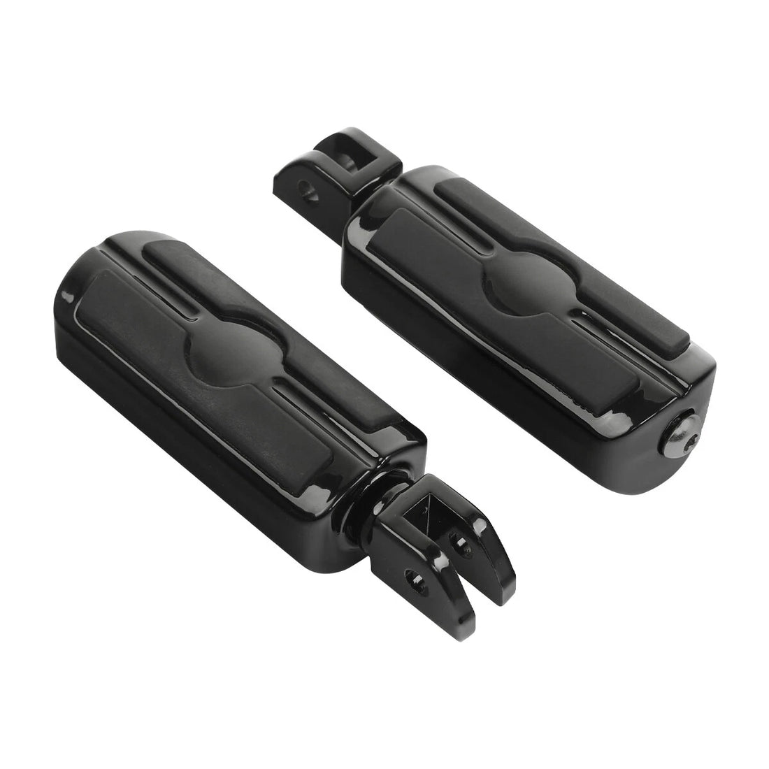 Black Front Driver Footpegs Foot Pegs Fit For Harley Fat Bob Sport Glide 18-2025