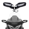 Matte Black Rearview Mirrors LED Turn Signal Fit For Honda Goldwing GL1800 18-25