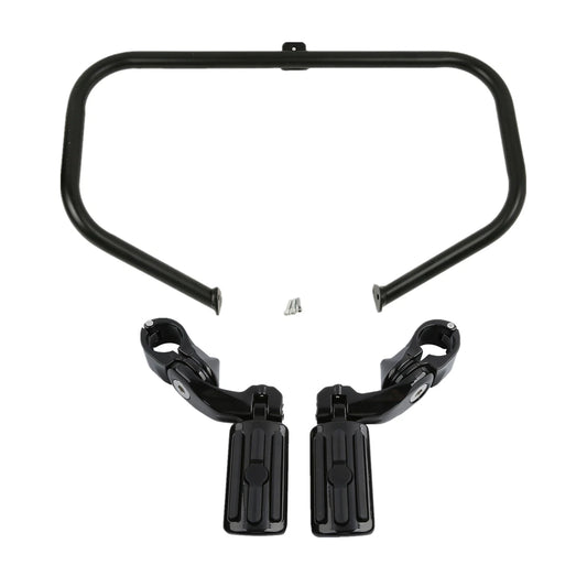Engine Guard Highway Crash Bar & Footpegs Fit For Harley Touring Road King 97-08