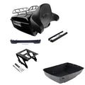 King Trunk Backrest Rack Lights Solo Mount Fit For Harley Softail 2018-2025