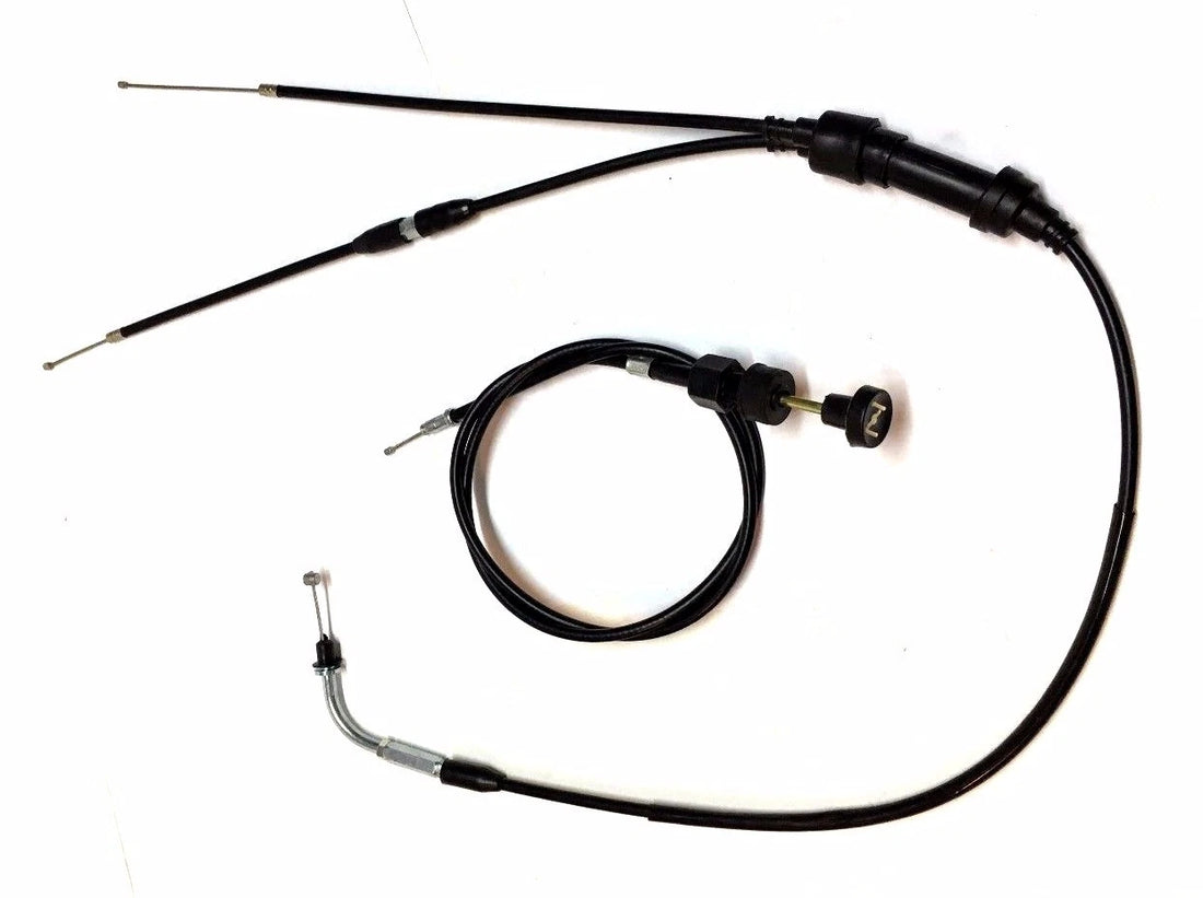For Yamaha PW 50 Throttle Gas Accelerator Cable & Pull Choke Cable 1981 - 2002