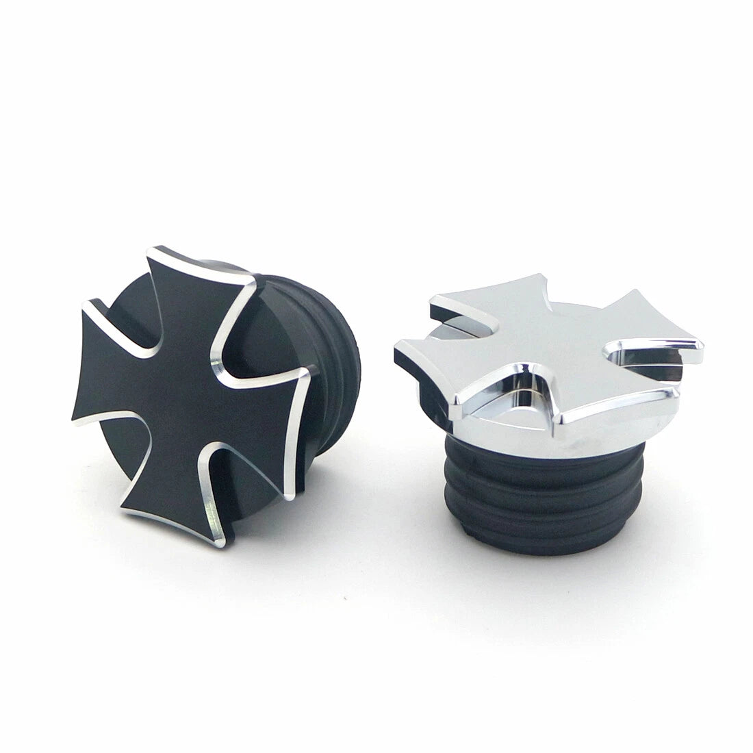 CNC Edge Cut Vented Cross Gas Tank Cap Fuel Cap For Harley Sportster Road King