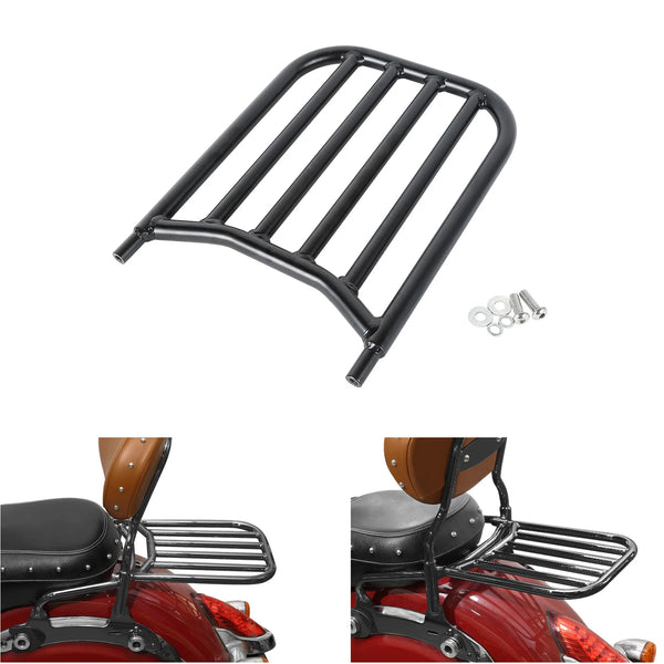 Backrest Sissy Bar Luggage Rack Fit For Indian Chief Dark Horse 2017-2020 Black