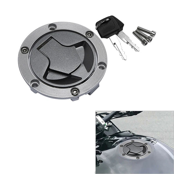 Fuel Gas Tank Cap Cover Lock Key Fit For Kawasaki Ninja 300 13-17 250R 08-14 13