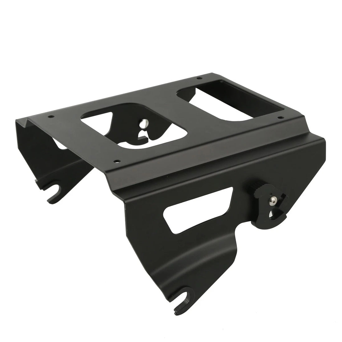Black Quick Detach Solo Mount Rack Fit For Harley Touring Road Glide 2009-2013