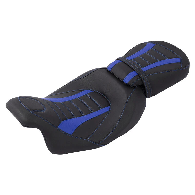 Black Driver Passenger Seat Fit For Harley Road King Electra Glide 2009-2023 22
