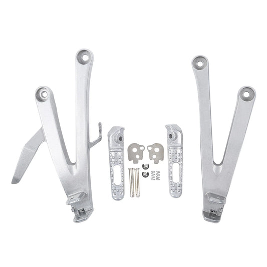 Rear Passenger Footpegs Pegs Footrests Brackets Fit For Honda CBR600RR 2007-2025