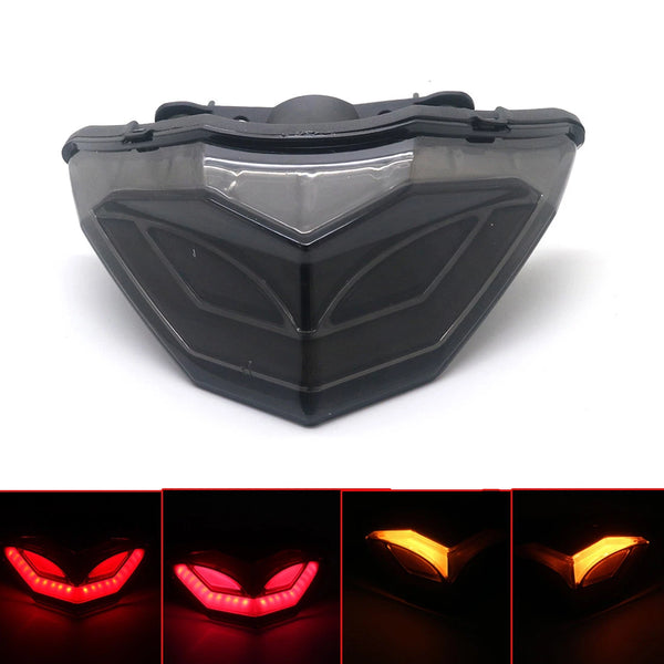 Smoke LED Tail Brake Turn Signal Light For Kawasaki Ninja 250 Ninja 300 13-14