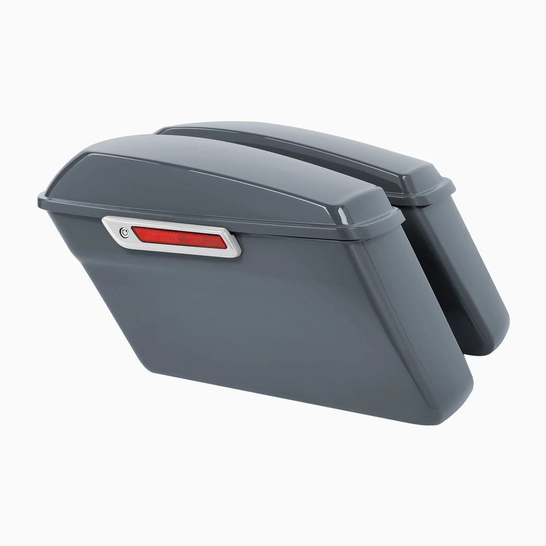 Hard Saddlebag Fit For Harley Touring Electra Glide 2014-2024 2021 Gunship Gray