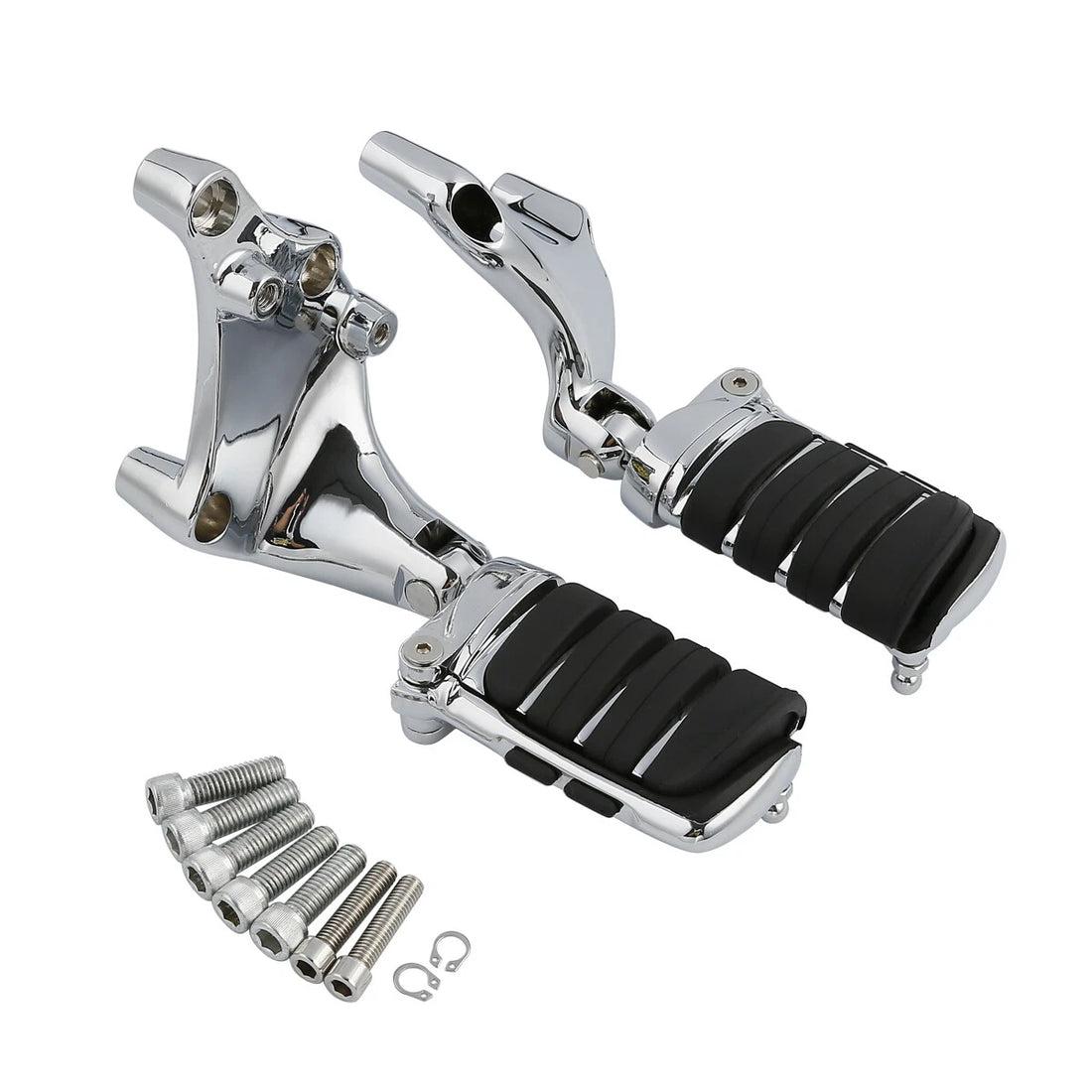Chrome Passenger Foot Pegs Mount Bracket Fit For Harley Sportster XL 883 2014-22