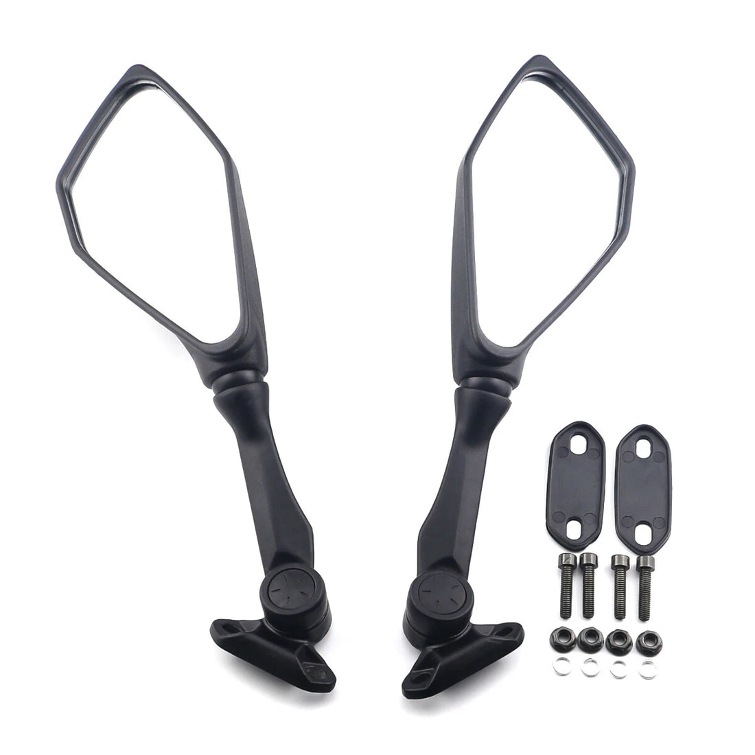 1 Pair Black Rearview Mirrors For Kawasaki Ninja300 EX300 2013-2017 2014 2015 16