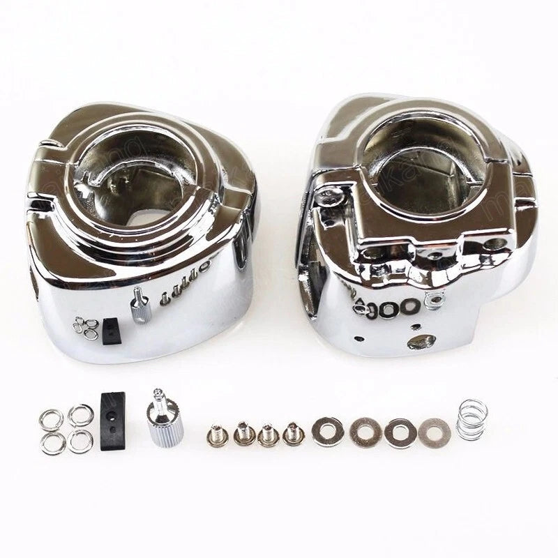 Chrome Switch Housing Cover Fit For Harley Dyna Touring Softail V-Rod 2009-2013