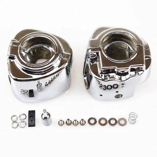 Chrome Switch Housing Cover Fit For Harley Dyna Touring Softail V-Rod 2009-2013