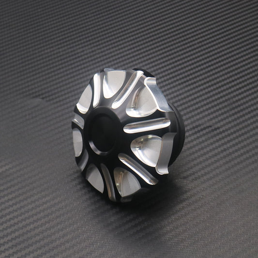 Silver CNC Edge Cut Gas Tank Cap Fuel Cap For Sportster Road King Softail