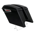 5" Stretched Extended Hard Saddlebags Saddle bags Fit For Harley Road King 14-24