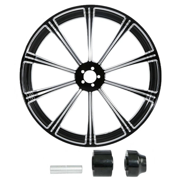 23" Front Wheel Rim & Hub Single Disc Fit For Harley Road Glide 1997-2021