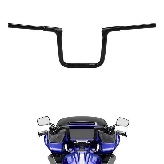 Black 10'' Rise Ape Hanger Handlebar Fit For Harley Cvo Road Glide Fltrxse 23-26