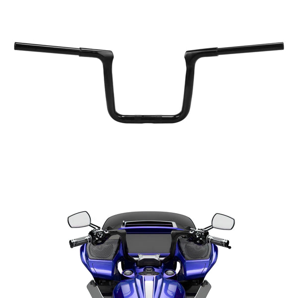 Black 10'' Rise Ape Hanger Handlebar Fit For Harley Cvo Road Glide Fltrxse 23-26
