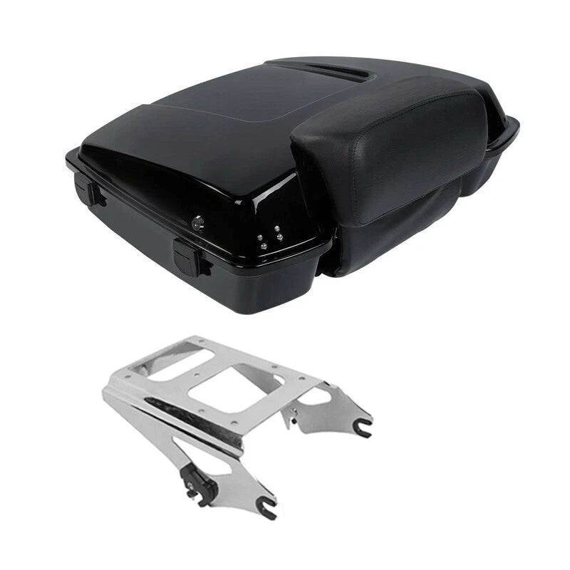 Razor Trunk Backrest & Mount Rack Fit For Harley Touring Street Glide 2009-2013