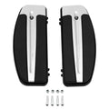 Chrome Rubber Rider Floorboard Footboard Kit Fit For Harley Electra Street Glide