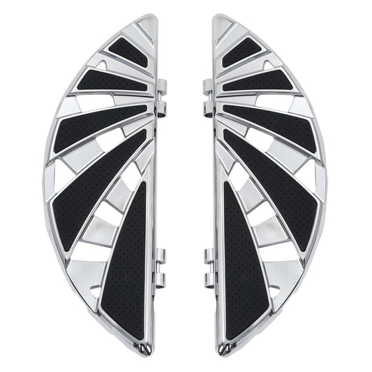 Chrome Driver Floorboards Fit For Harley Touring Road King 86-24 Softail 1986-17