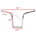 16" Rise Ape Hanger Handle Bar 1-1/4" Handlebar Fit For Harley Sportster XL 1200