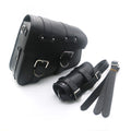 Black Artificial Leather Right Saddlebag With Drink Holder For Sportster XL 1200